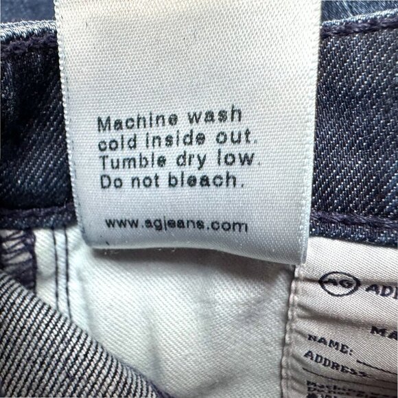 AG Adriano Goldschmied Anthropologie Stevie Ankle Slim Straight Patchwork Jeans - Picture 7 of 9